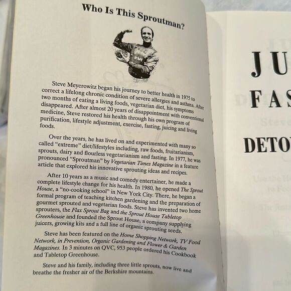 Cookbook Paperback Juice Fasting & Detoxification Meyerowitz - Picture 6 of 10